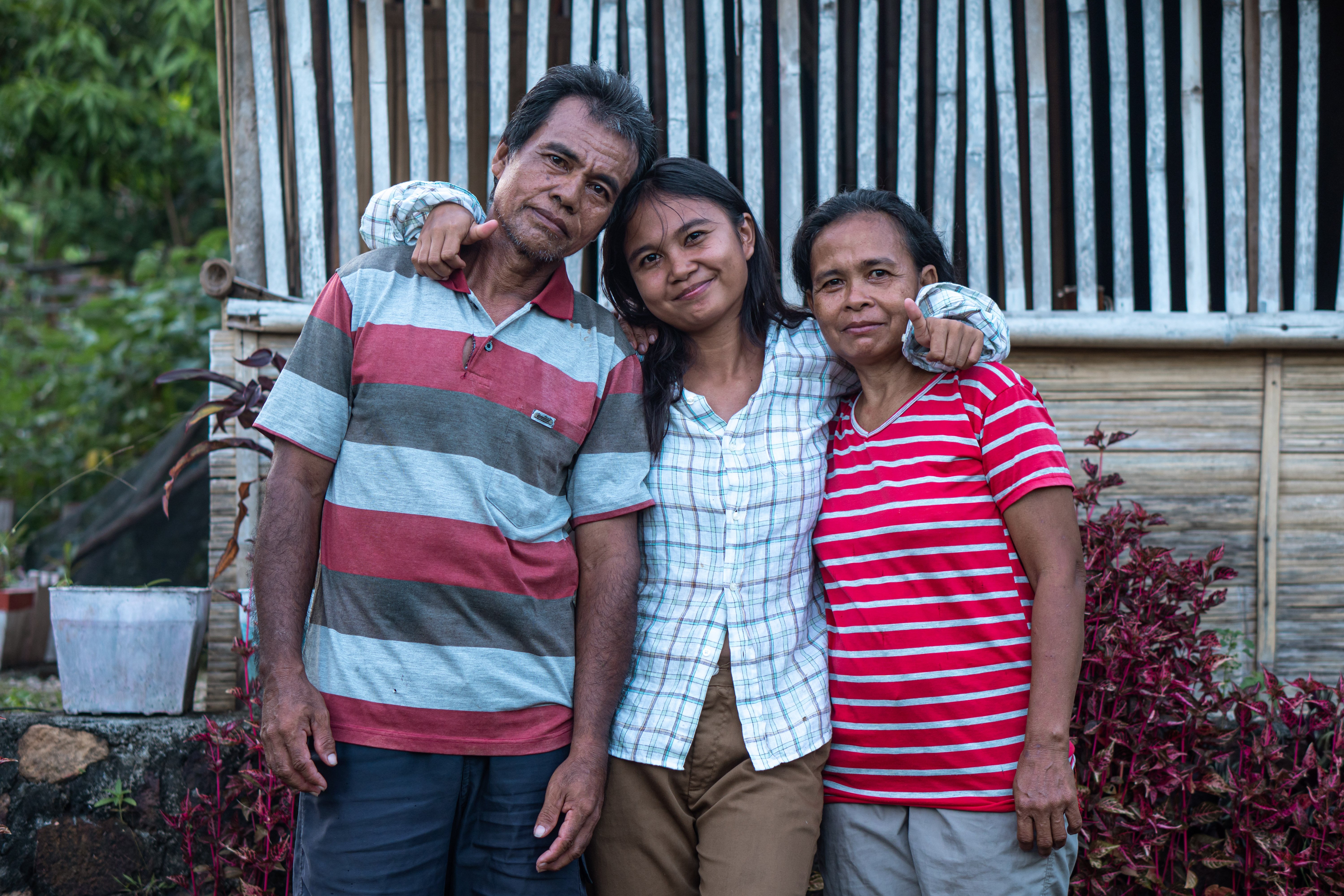 Rini and her parents