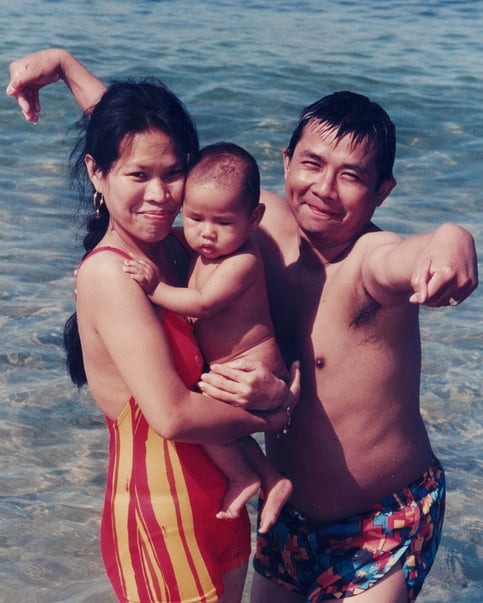 Kim Heng with his familiy